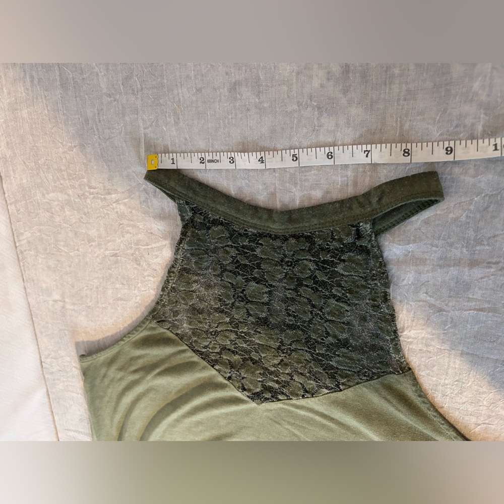 Mudd Olive Green Lace Halter Dress - Picture 8 of 10